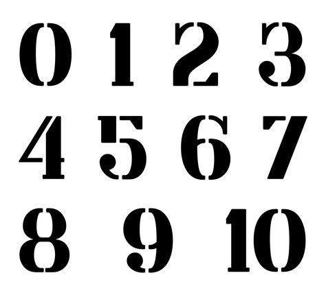 Free Number Stencils You Can Print Printable Form Templates And Letter