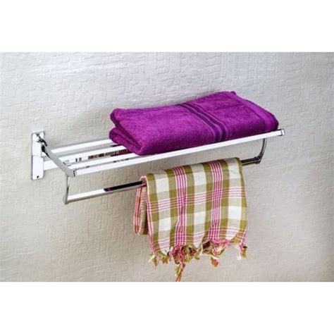 Shree Maa Product Stainless Steel Folding Towel Racktowel Stand