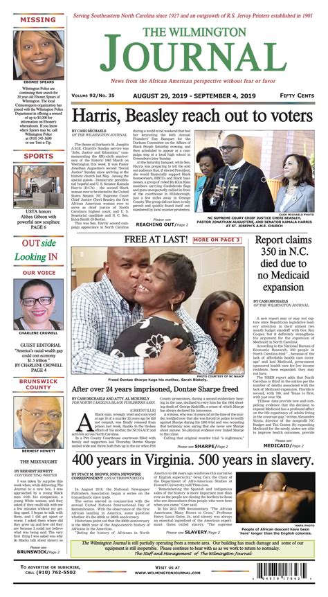 Wilmington Journal - Aug 29, 2019