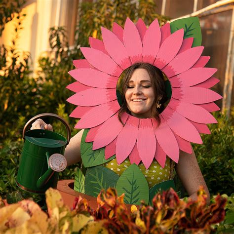 Diy Potted Daisy Halloween Costume The Home Depot