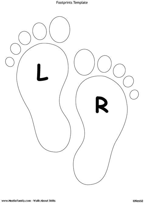 R Foot Outline Prints To The Perfect Toddler Foot Size Homeschool