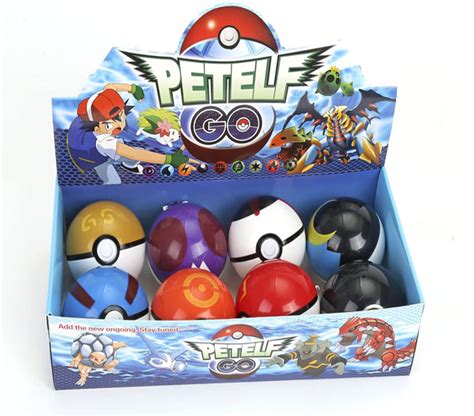 Buy 8 Pcsset Petelf Go Pokeballs In Stock Us Pokeball Realistic
