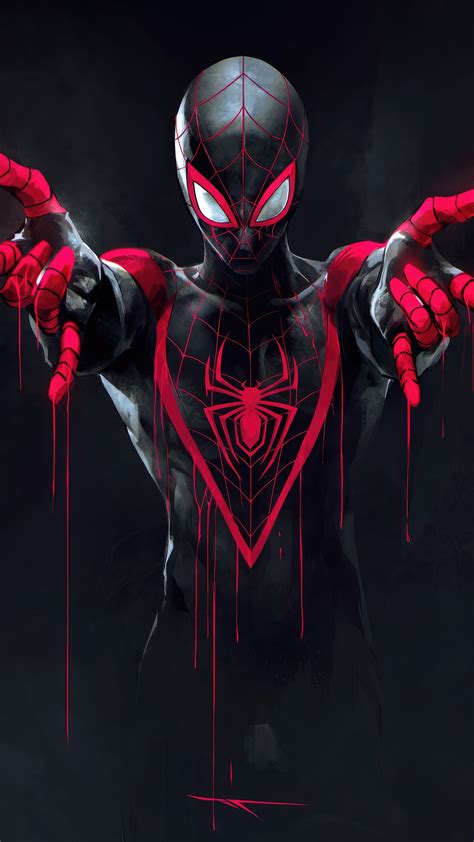 1440x2560 Spiderman Miles Morales 4k Artwork Samsung Galaxy S6s7