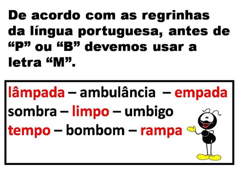 Palavras Com M Antes Do P E B