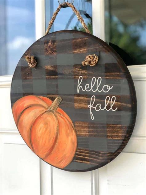 50 Best Fall Signs And Autumn Door Hangers Door Signs Diy Fall Decor