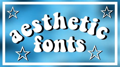 aesthetic fonts - YouTube