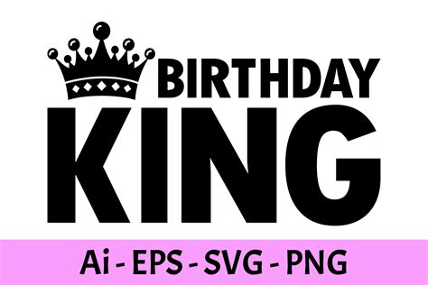 Birthday King T Shirt Design Svg Graphic By Raiihancrafts · Creative