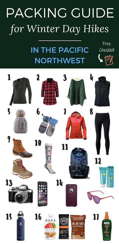 Packing Guide For Winter Day Hikes In The Pacific Northwest Usa