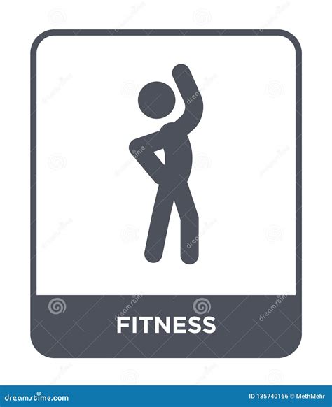 Fitness Icon In Trendy Design Style Fitness Icon Isolated On White