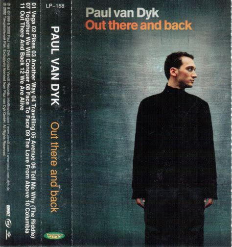 Paul Van Dyk Out There And Back 2002 Cassette Discogs