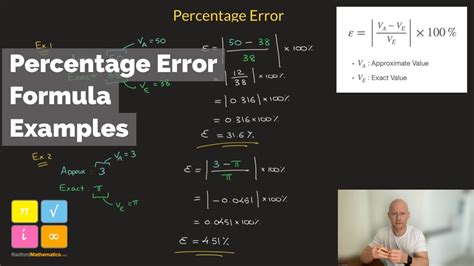 Percentage Error Formula Learn How To Calculate It With Worked