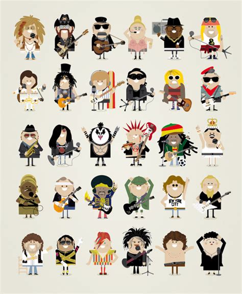 Adorable Illustrated Rock Stars Solopress