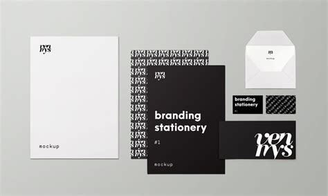 Branding Stationery Items Mockup Mockup World