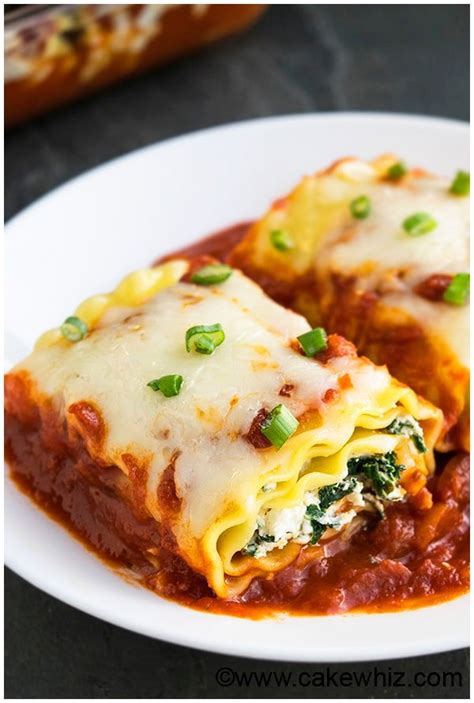 Spinach Lasagna Rolls Roll Ups Cakewhiz