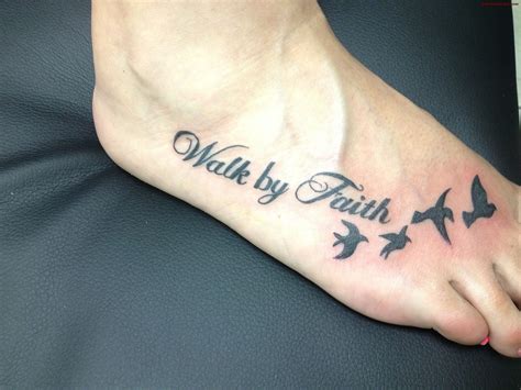 Maybe you would like to learn more about one of these? Walk By Faith Tattoos On Foot | Faith tattoo, Foot tattoos ...