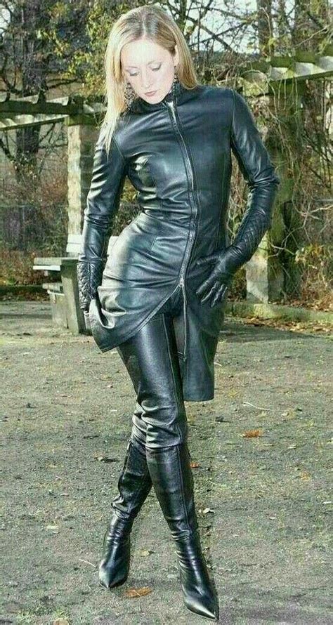 Pin By Олег On Кожа Lady Ann Leather Dresses Sexy Leather Outfits