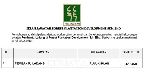 Company profile page for sabah forest industries sdn bhd including stock price, company news, press releases, executives, board members, and contact information. Permohonan Jawatan Kosong Forest Plantation Development ...