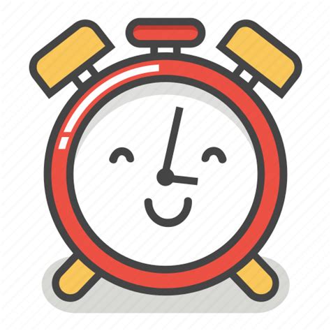 Alarm Clock Emoji Happy Minute Smile Time Icon Download On