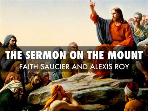 The Sermon On The Mount By Faith Saucier