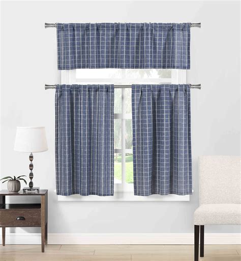 Maybe you would like to learn more about one of these? Natural Cotton Blend 3 Piece Kitchen Window Curtain/Cafe ...
