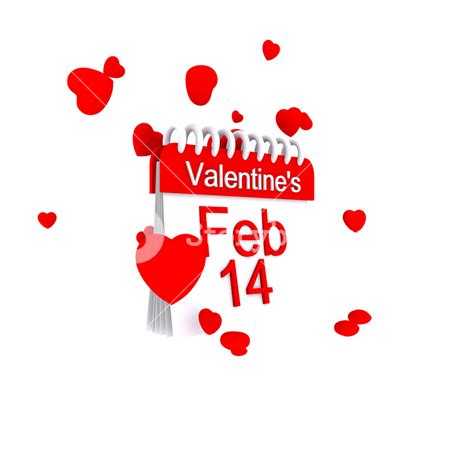 February 14 Valentine Day 3d Render Royalty Free Stock Image Storyblocks