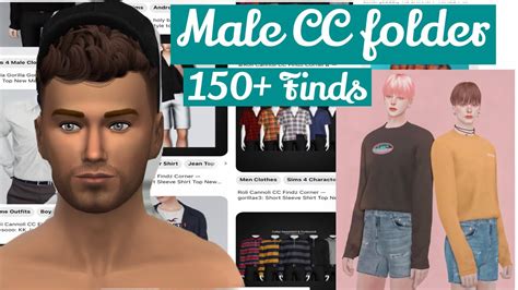 Cc Folder For Male Sims Downloadable Drive Folder The Sims 4 Youtube