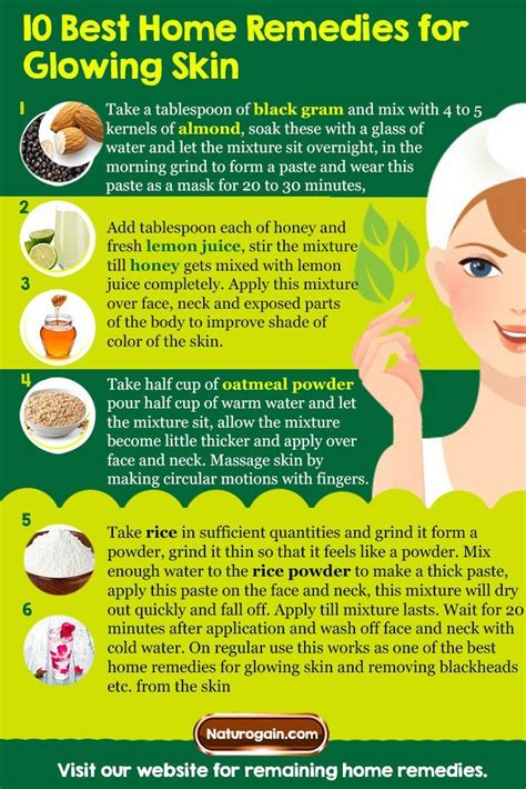 10 Best Home Remedies For Glowing Skin Remedies For Glowing Skin Beautiful Skin Care Glowing
