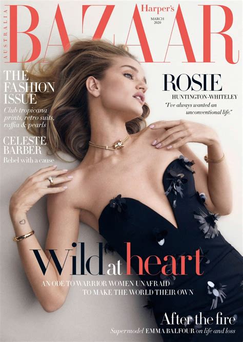 Rosie Huntington Whiteley Covers Harper S Bazaar Australia S The Fashion Issue