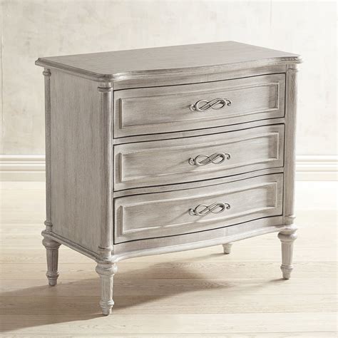 The copeland furniture soho nightstand features a single drawer on top of a tall walnut pedestal base. Oversized Alice 3-Drawer Nightstand | Pier 1 Imports ...