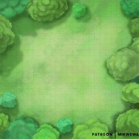 OC Forest Clearing 25x25 Encounters Map Pack R Dndmaps