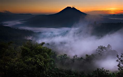 4558522 Nature Indonesia Valley Landscape Mist Bali Volcano