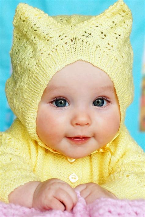Naughty exaggerated expression of the boys highdefinition picture. Child's Love - Cute Baby In Yellow Sweater - Baby Posters ...