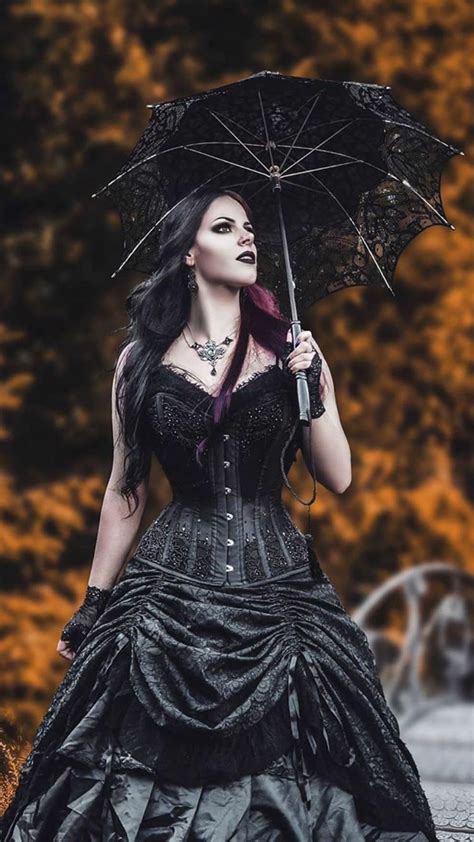 Modern Fashion Gothic Fashion Lace Umbrella Gothic Dress Gothic