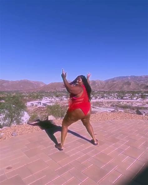 Lizzo Busts Out Epic Twerk In Fire Red Bikini After Being Thrown Out Of