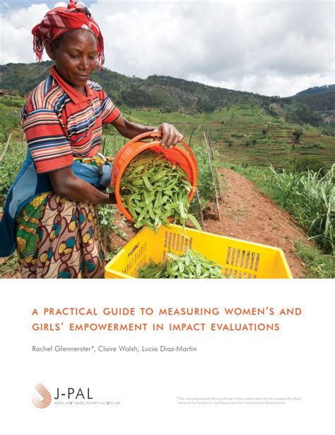 A Practical Guide To Measuring Womens And Girls Empowerment In Impact Evaluations