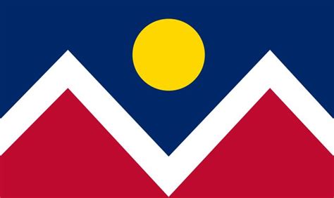 City Flag Of Denver Colorado City Flags Denver City Flag Decal