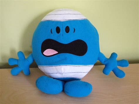 Mr Men Talking Mr Bump Soft Toy From Fisher Price In Blue Color