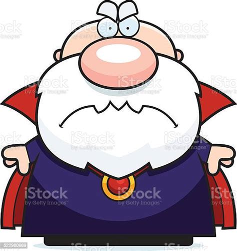 Cartoon Angry Wizard Stock Illustration Download Image Now Adult