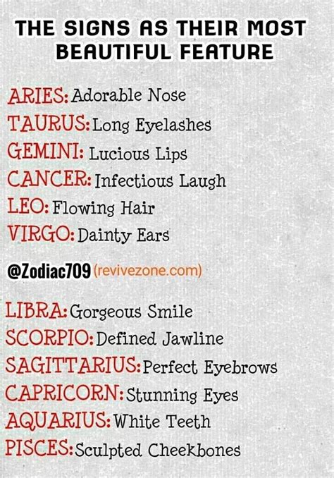 She sees both sides of any issue and can see the values and. The signs as their most beautiful feature | Zodiac signs ...