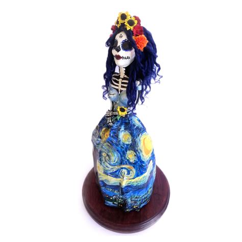 Inexpensive Catrina Doll Bride Paper Mache Day Of The Dead Halloween 22
