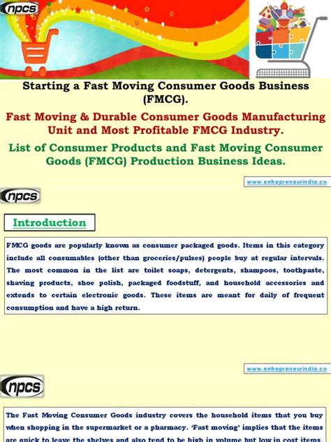 Starting A Fast Moving Consumer Goods Business Fmcg 376371 Pdf