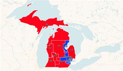 Map Of Michigan Congressional Districts World Map