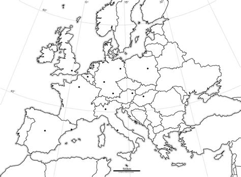 Carte Europe Vierge À Compléter En Ligne