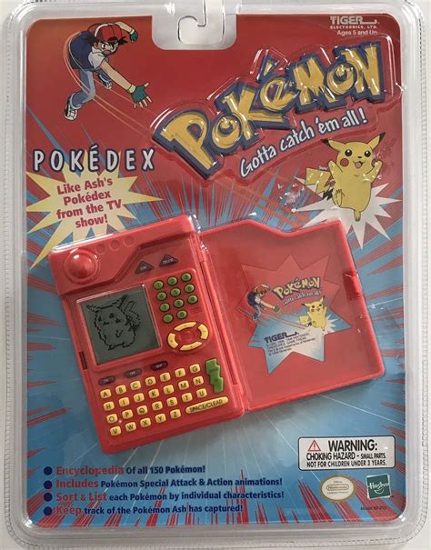 Buy Pokemon Pokedex Organizer Electronic Handheld Game By Tiger Electronics Online At