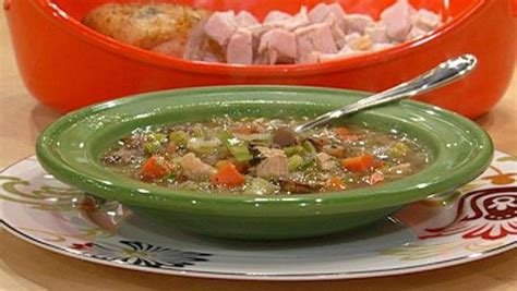 Turkey Soup With Mushrooms Sherry And Rice Pilaf Rachael Ray Show