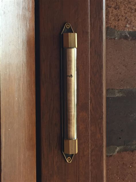 Old Ugly Mezuzah Was Missing The Scroll So I Got A New One Along With