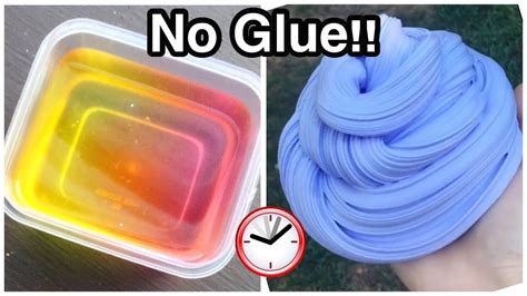 3 Ways How To Make Super Easy No Glue Slime Under 5 Minutes Youtube