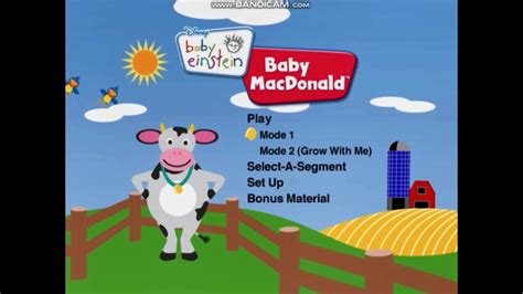 Baby Einstein Baby Macdonald 2009 Dvd Menu Youtube