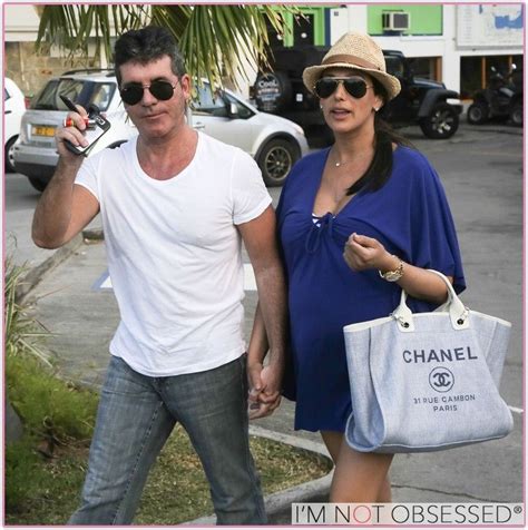 Simon Cowell Pregnant Lauren Silverman Out Shopping In St Barts