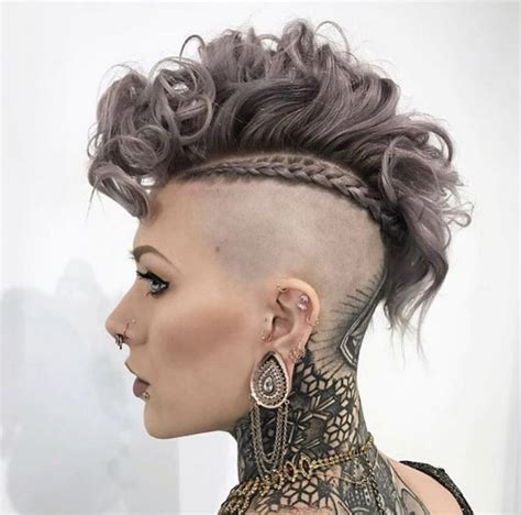 Women hairstyles with glasses shorts brunette hairstyles straight.funky hairstyles drawing. #viking #hair #moica #lagertha | Short punk hair, Curly ...